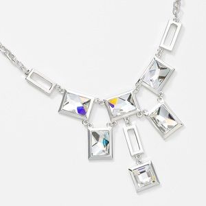 Touchstone by Swarovski “Squared Off Bib Necklace”